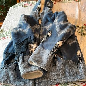 Reversible horse hoodie